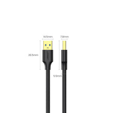 Заредете изображение във визуализатора на галерията – Ugreen cable USB-A - USB-A USB3.0 5Gb/s 0.5m black (US128)
