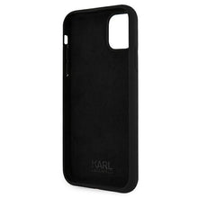 Заредете изображение във визуализатора на галерията – Karl Lagerfeld KLHCN65SLKHBK iPhone 11 Pro Max czarny/black hardcase Silicone Karl`s Head
