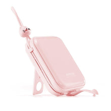 Заредете изображение във визуализатора на галерията – Joyroom power bank with USB C and Lightning cables and stand Cutie Series 10000mAh 22.5W pink (JR-L008)
