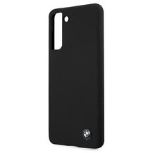 Заредете изображение във визуализатора на галерията – Etui BMW BMHCS21SSILBK S21 G991 czarny/black hardcase Silicone Signature

