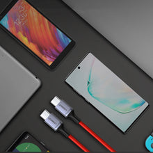 Заредете изображение във визуализатора на галерията – Ugreen US294 USB-C 2.0 / USB-C 2.0 3A cable - red
