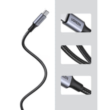 Заредете изображение във визуализатора на галерията – Ugreen US316 USB-C / USB-C cable 480Mb/s 5A 0.5m - gray
