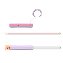 Заредете изображение във визуализатора на галерията – Stoyobe Silicone Holder silicone holder for Apple Pencil 1 / Apple Pencil 2 / Huawei M-Pencil pink
