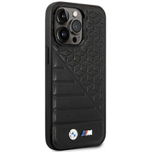 Заредете изображение във визуализатора на галерията – Case BMW BMHCP14L22PMGK iPhone 14 Pro 6.1" black/black Bi Pattern
