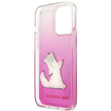 Заредете изображение във визуализатора на галерията – Original faceplate case karl lagerfeld klhcp14xcfnrcpi for iphone 14 pro max (choupette eat / pink)
