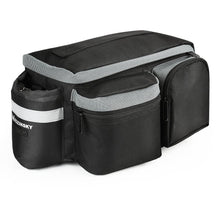 Заредете изображение във визуализатора на галерията – Wozinsky bike carrier bag with shoulder strap 6l black (WBB3BK) - TopMag
