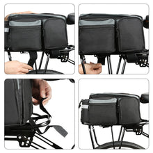 Заредете изображение във визуализатора на галерията – Wozinsky bike carrier bag with shoulder strap 6l black (WBB3BK) - TopMag
