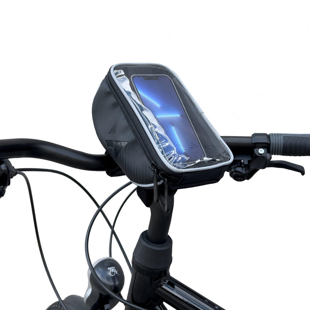 Wozinsky Bike Handlebar Bag Bike Phone Case for 6.5 inch 0.9l Black (WBB4BK) - TopMag