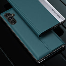 Заредете изображение във визуализатора на галерията – Sleep Case Pro case for Samsung Galaxy S23+ with flip stand blue
