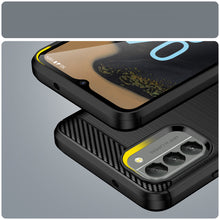 Заредете изображение във визуализатора на галерията – Carbon Case cover for Nokia G400 flexible silicone carbon cover black
