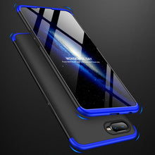 Заредете изображение във визуализатора на галерията – GKK 360 Protection Case Front and Back Case Full Body Cover Oppo RX17 Neo black-blue - TopMag
