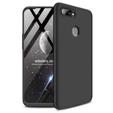 Заредете изображение във визуализатора на галерията – GKK 360 Protection Case Front and Back Case Full Body Cover Oppo AX7 black - TopMag
