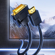 Заредете изображение във визуализатора на галерията – Ugreen bi-directional cable HDMI - DVI 2m black (HD106)
