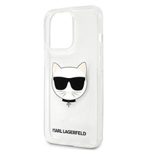 Заредете изображение във визуализатора на галерията – Karl Lagerfeld KLHCP13XCTR iPhone 13 Pro Max 6,7" hardcase transparent Choupette Head
