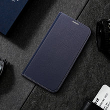 Заредете изображение във визуализатора на галерията – Dux Ducis Skin X2 case for iPhone 14 case with magnetic flap blue

