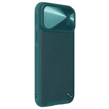 Заредете изображение във визуализатора на галерията – Nillkin CamShield S Leather Magnetic Case for Iphone 14 Pro Max green
