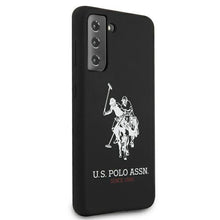 Заредете изображение във визуализатора на галерията – Original faceplate case US POLO USHCS21SSLHRBK for SAMSUNG S21 (Silicone Logo / black)
