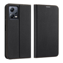 Заредете изображение във визуализатора на галерията – Dux Ducis Skin X2 Case For Xiaomi Redmi Note 12 5G / Poco X5 5G Cover Flip Wallet Stand Black
