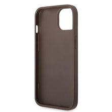 Заредете изображение във визуализатора на галерията – Guess GUHCP15MG4GFBR iPhone 15 Plus 6.7" brown/brown hard case 4G Metal Gold Logo
