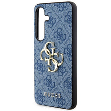 Заредете изображение във визуализатора на галерията – Guess 4G Big Metal Logo case for Samsung Galaxy S24+ - blue

