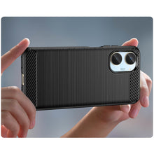 Заредете изображение във визуализатора на галерията – Carbon Case case for Realme 10 flexible silicone carbon cover black
