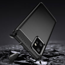 Заредете изображение във визуализатора на галерията – Carbon Case for Motorola Moto G Power 2023 flexible silicone carbon cover black
