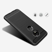 Заредете изображение във визуализатора на галерията – Carbon Case Flexible Cover TPU Case for Motorola Moto G7 Play black - TopMag
