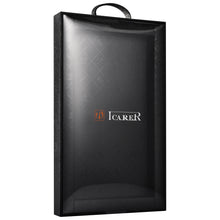 Заредете изображение във визуализатора на галерията – iCarer Metal Clip Vintage Folio Genuine Leather Flip Cover for iPhone XS / iPhone X green (RIX02-GN)
