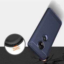Заредете изображение във визуализатора на галерията – Carbon Case Flexible Cover TPU Case for Motorola Moto G7 Play blue - TopMag
