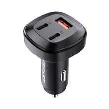 Заредете изображение във визуализатора на галерията – Acefast car charger usb a + 2 x typ c qc4.0 pd66w pps afc fcp b3 black
