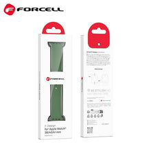 Заредете изображение във визуализатора на галерията – FORCELL F-DESIGN FA01 strap for Apple Watch 38/40/41mm alfalfa
