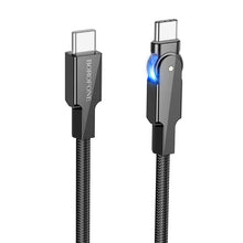 Заредете изображение във визуализатора на галерията – Borofone Cable BU41 Kelly - Type C to Type C - PD 60W 1,2 metres black
