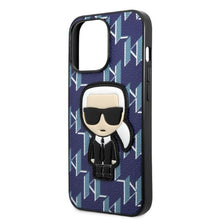 Заредете изображение във визуализатора на галерията – Karl Lagerfeld KLHCP13LPMNIKBL iPhone 13 Pro / 13 6.1" hardcase blue/blue Monogram Ikonik Patch
