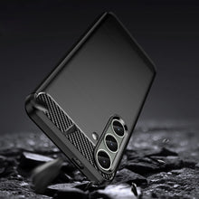 Заредете изображение във визуализатора на галерията – Case for Carbon Case Samsung Galaxy S24+ flexible silicone carbon cover - black
