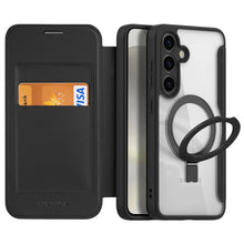Заредете изображение във визуализатора на галерията – Dux Ducis Skin X Pro case with magnetic ring / stand for Samsung S24+ - black
