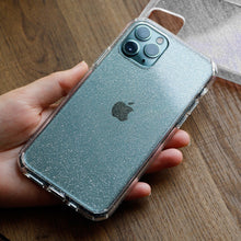 Заредете изображение във визуализатора на галерията – Crystal Glitter Case for Iphone 15 Pro Silver
