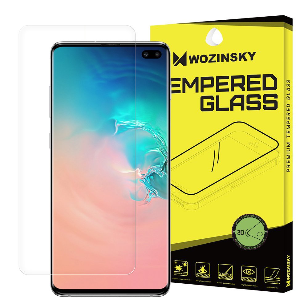 Wozinsky 3D Screen Protector Film Full Coveraged for Samsung Galaxy S10 Plus (in-display fingerprint sensor friendly) - TopMag