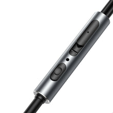 Заредете изображение във визуализатора на галерията – Joyroom Wired Series JR-EW06 wired headphones, metal - dark gray
