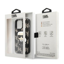 Заредете изображение във визуализатора на галерията – Karl Lagerfeld KLHCP13XPMNIKBK iPhone 13 Pro Max 6.7" hardcase black/black Monogram Ikonik Patch
