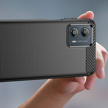 Заредете изображение във визуализатора на галерията – Carbon Case for Motorola Moto G53 flexible silicone carbon cover black
