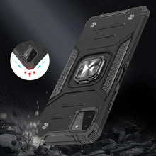 Заредете изображение във визуализатора на галерията – Wozinsky Ring Armor Case Kickstand Tough Rugged Cover for Samsung Galaxy A22 4G pink

