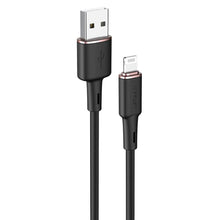 Заредете изображение във визуализатора на галерията – Acefast cable usb a tp lightning 8-pin mfi 2,4a c2-02 silicone 1,2m black
