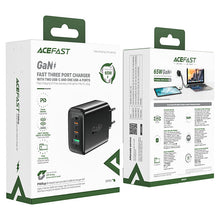 Заредете изображение във визуализатора на галерията – Acefast fast charger GaN (2x USB-C / USB-A) PPS / PD / QC4+ 65W white (A41)
