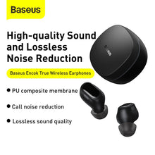 Заредете изображение във визуализатора на галерията – BASEUS Encok True Wireless Earphones WM01 Plus Black NGWM010001
