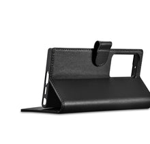 Заредете изображение във визуализатора на галерията – iCarer Wallet Case for Samsung Galaxy S23 Ultra leather case wallet black
