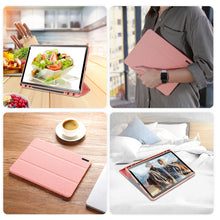 Заредете изображение във визуализатора на галерията – Dux Ducis Domo Samsung Galaxy Tab S9 FE case with stand - pink
