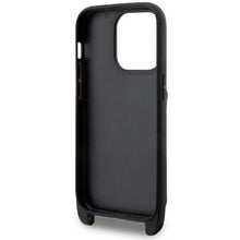 Заредете изображение във визуализатора на галерията – Karl Lagerfeld KLHCP14LCSAKHPKK iPhone 14 Pro 6.1" hardcase black/black Crossbody Saffiano Monogram Ikonik
