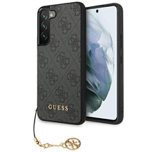 Заредете изображение във визуализатора на галерията – Guess GUHCS23MGF4GGR S23+ S916 grey/grey hardcase 4G Charms Collection
