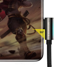 Заредете изображение във визуализатора на галерията – Baseus Legend Series Elbow Fast Charging USB Type C - USB Type C 100W 5A 2m blue (CACS000703)
