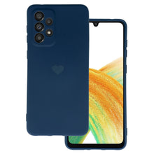 Заредете изображение във визуализатора на галерията – Vennus Silicone Heart Case for Samsung Galaxy A53 5G design 1 navy
